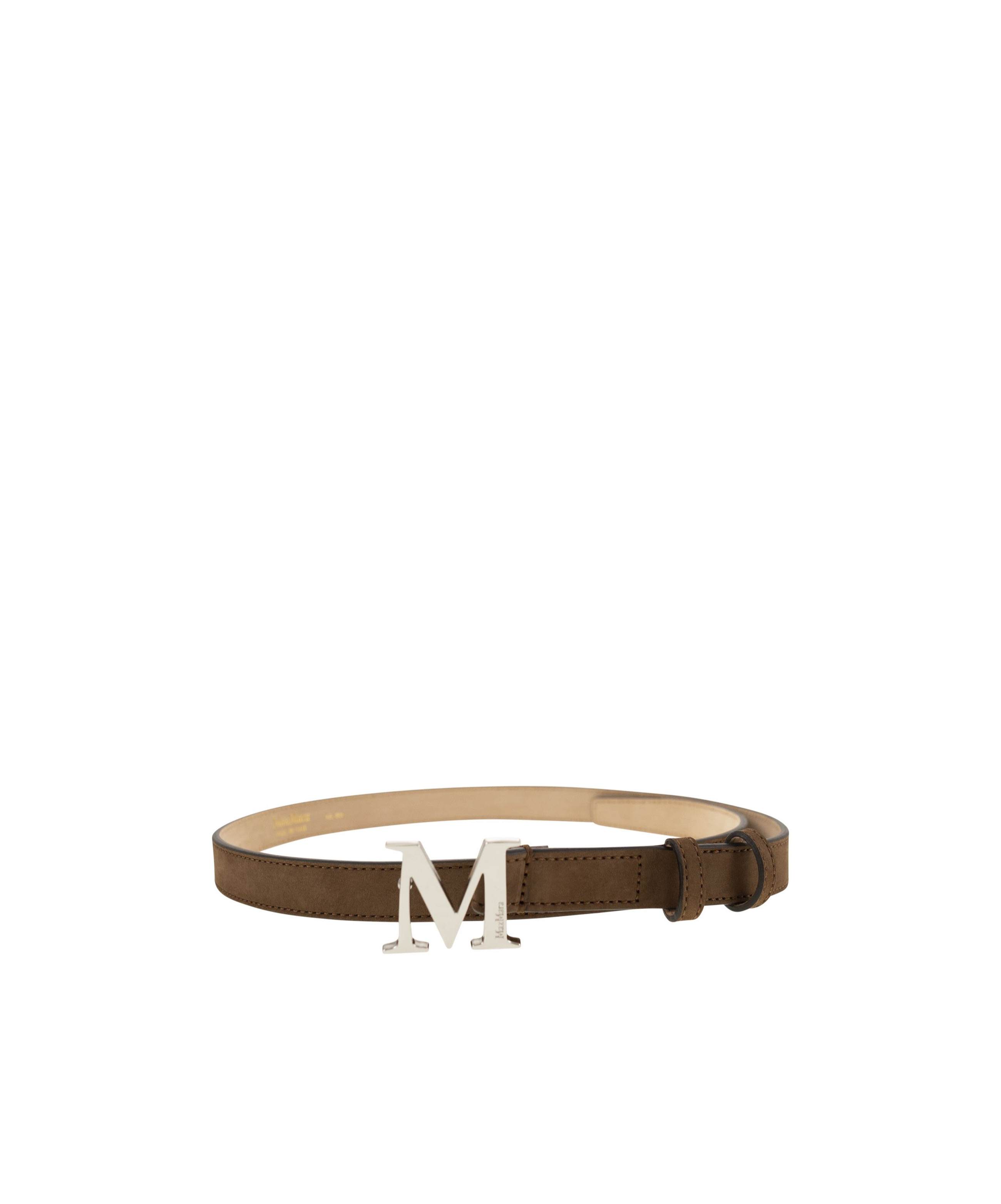 Max Mara M Monogram Buckle Belt In Multi