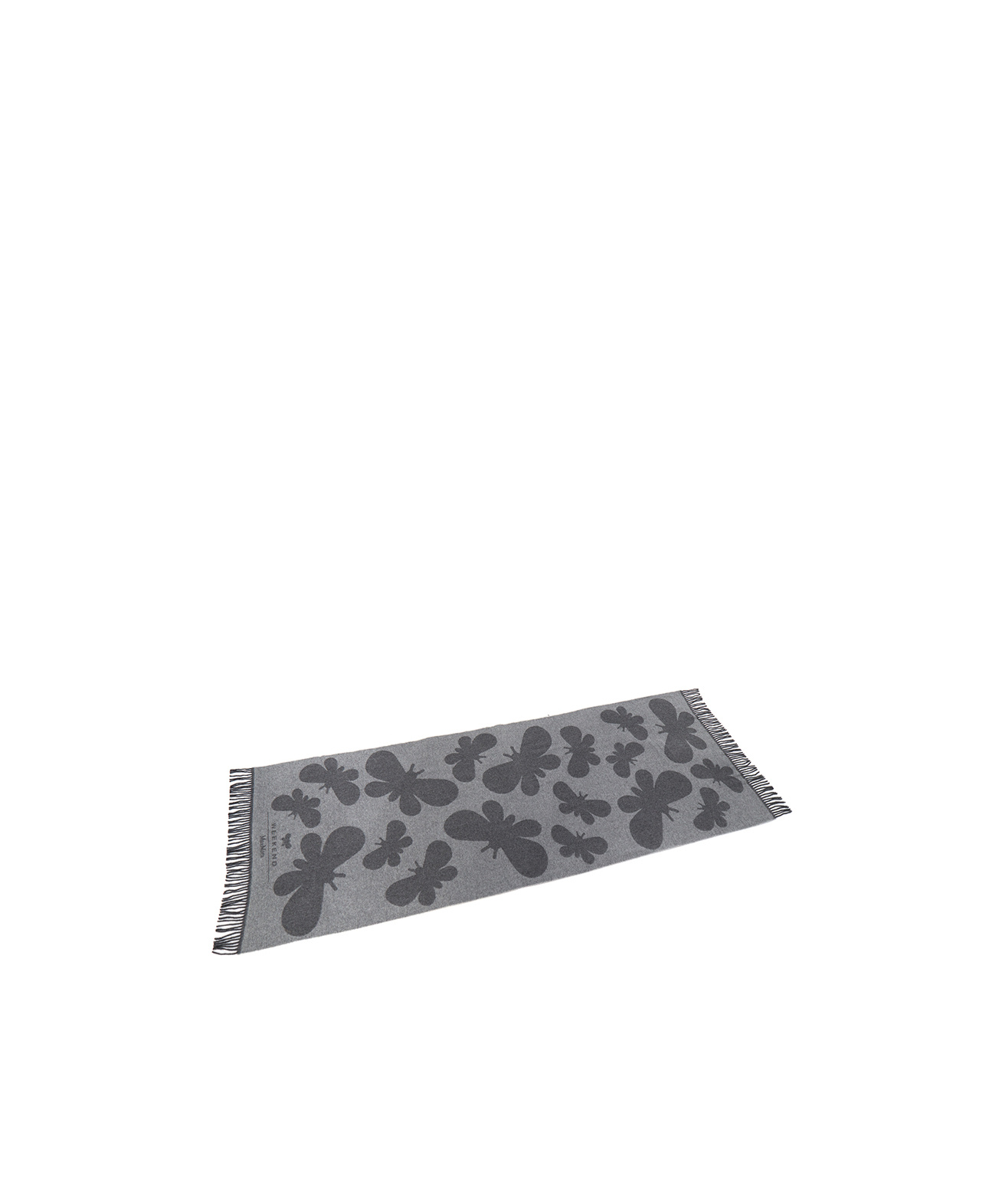 Weekend Max Mara Pattern Scarf In Gray