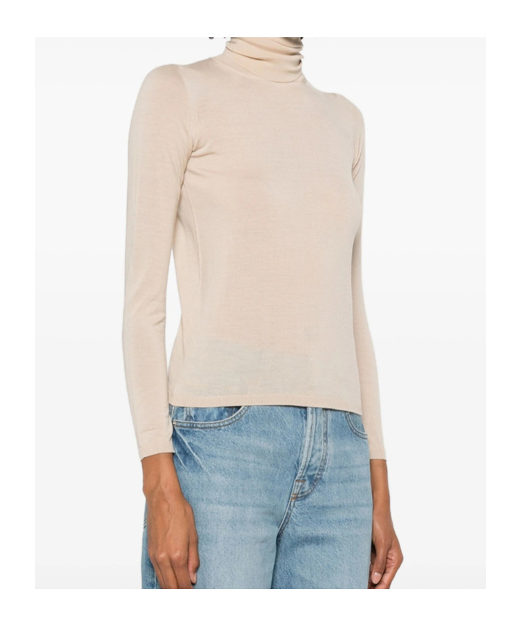 Max Mara Long-sleeved Sweater In Neutral