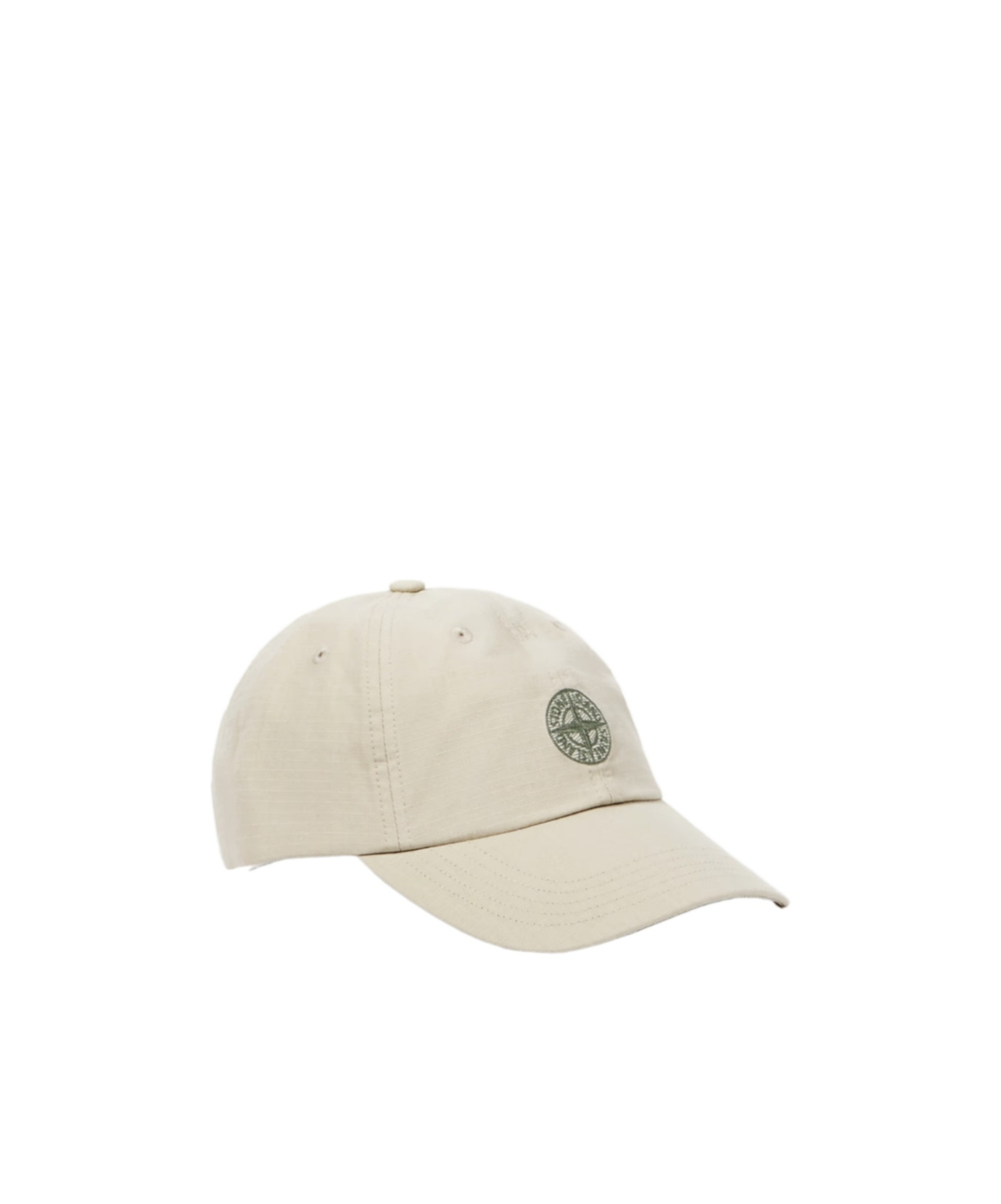 Shop Stone Island Compass-motif Cap In Nude