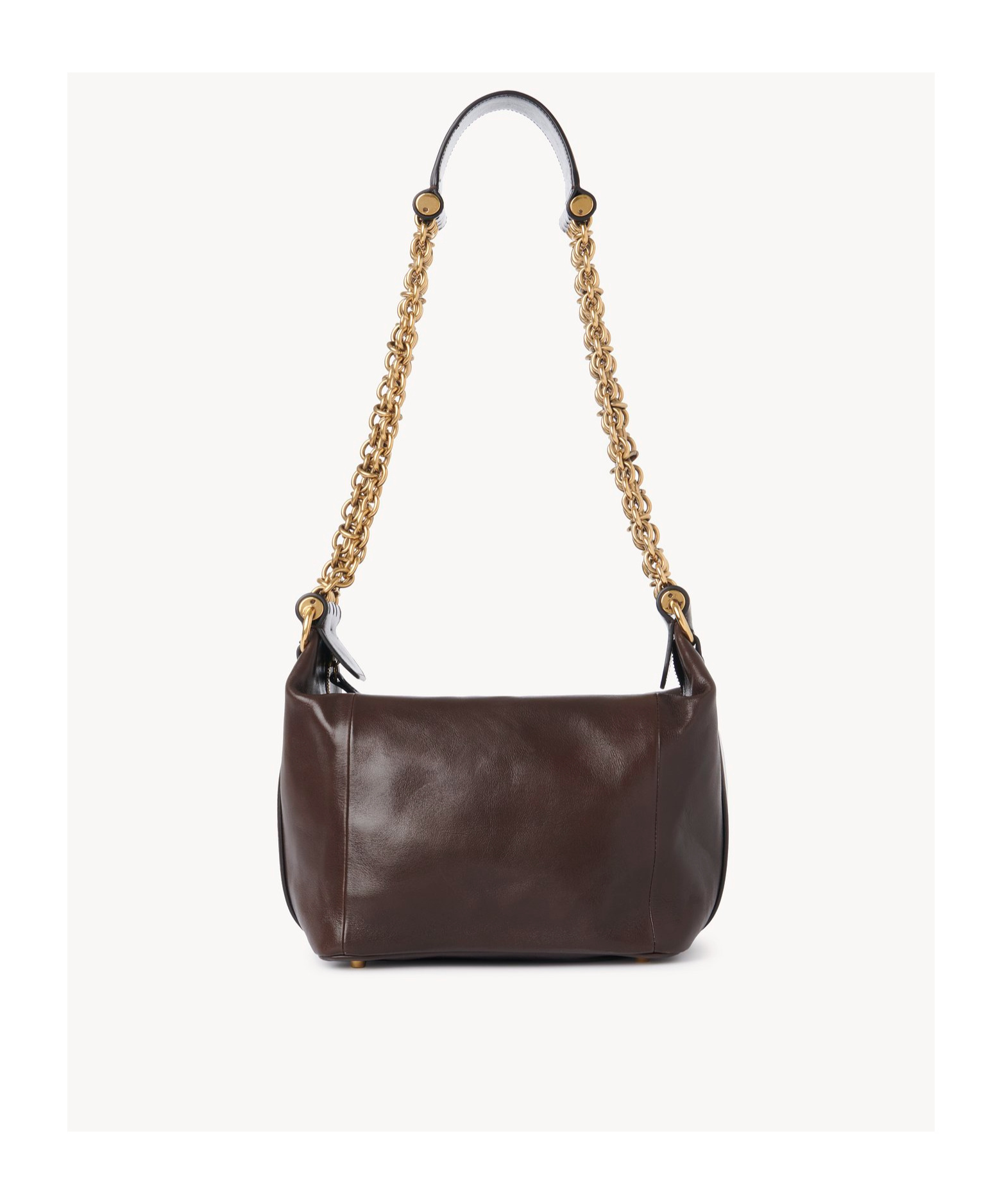 Chloé Zippered Shoulder Bag In Black