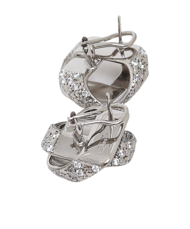 Jil Sander Knot Earrings In Gray