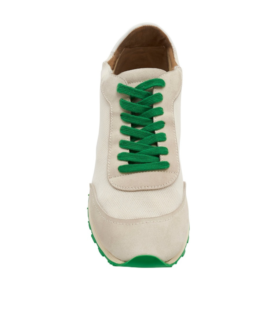 The Row Owen Color-block Mesh And Suede Sneakers In White