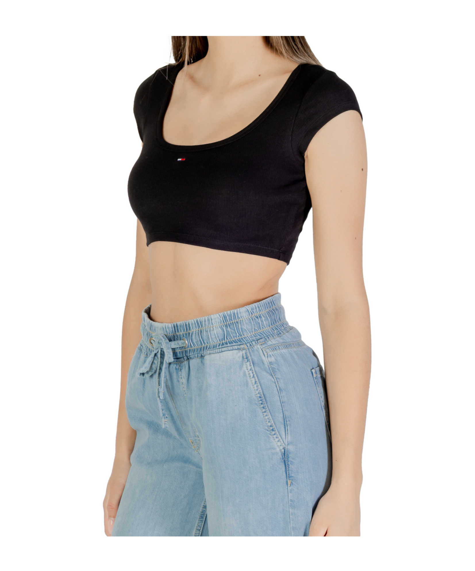 Tommy Hilfiger Short-sleeved Vest In Black