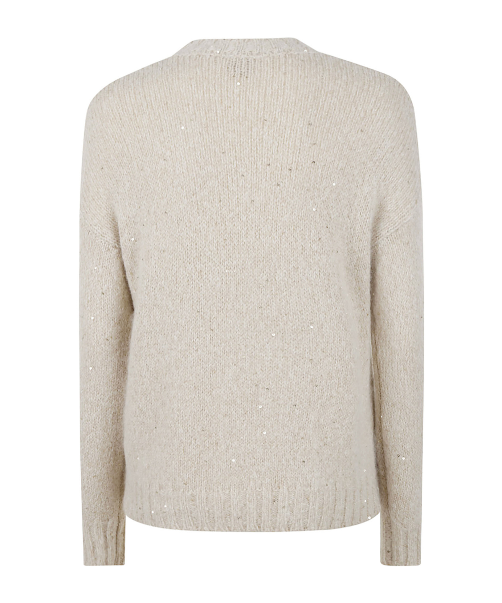 Eleventy Crew Neck Knitted Sweater In Neutral