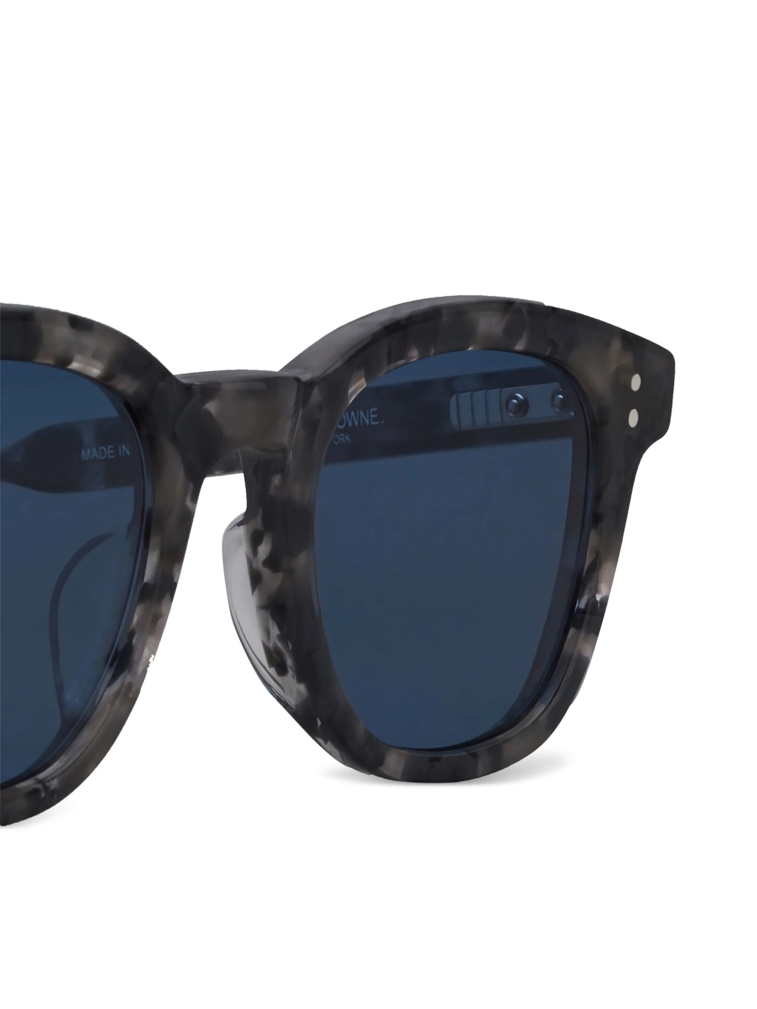 Thom Browne Tortoiseshell Rectangular-frame Sunglasses In Blue