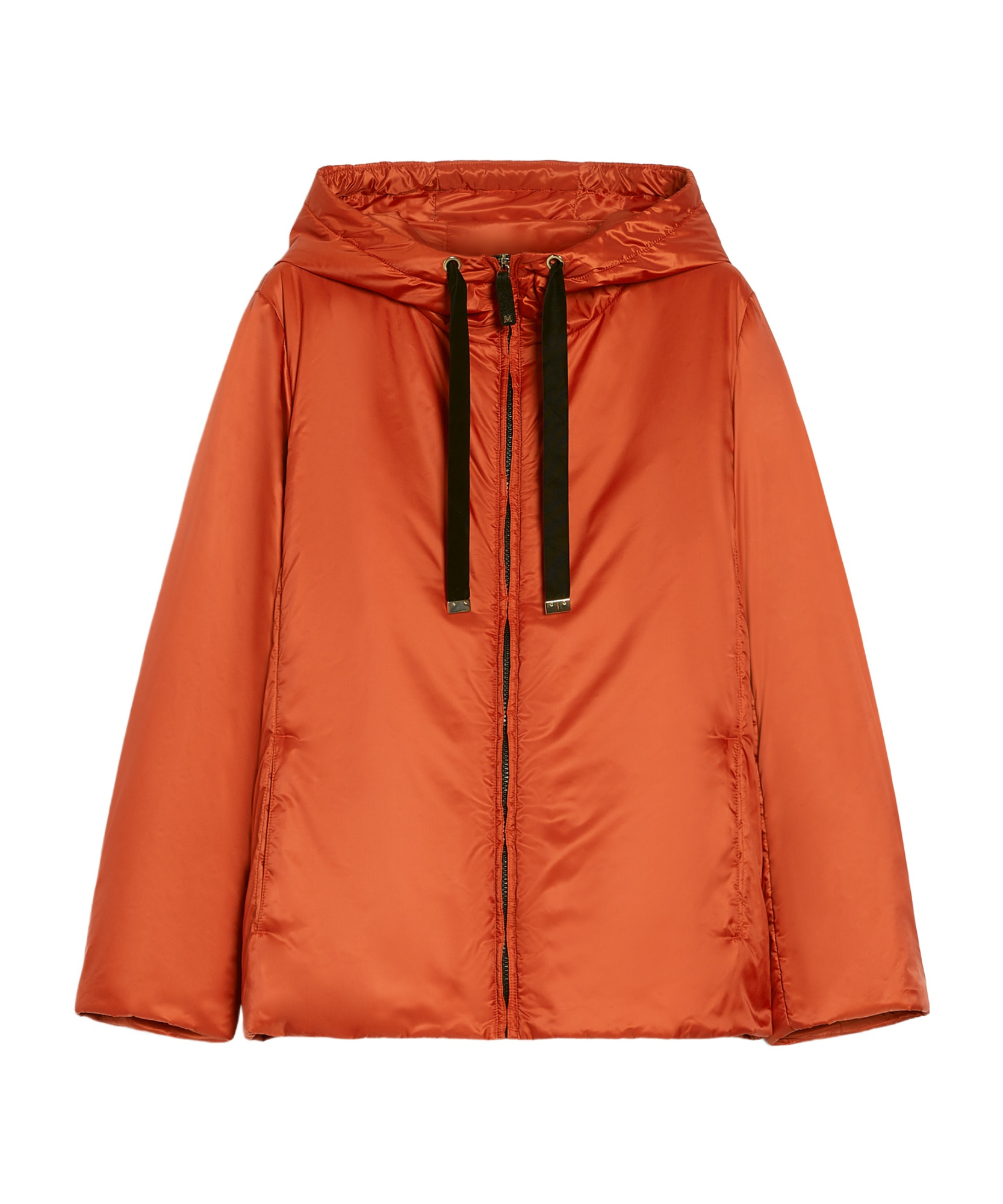 Max Mara Long-sleeved Hooded Cotton Suit In Red
