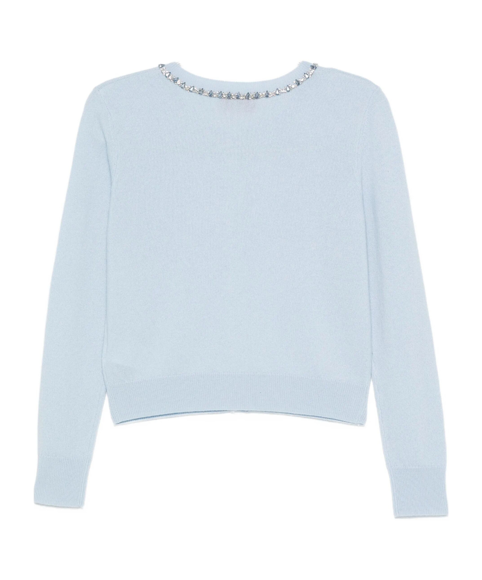 Ermanno Firenze Button Long-sleeved Sweater In Blue