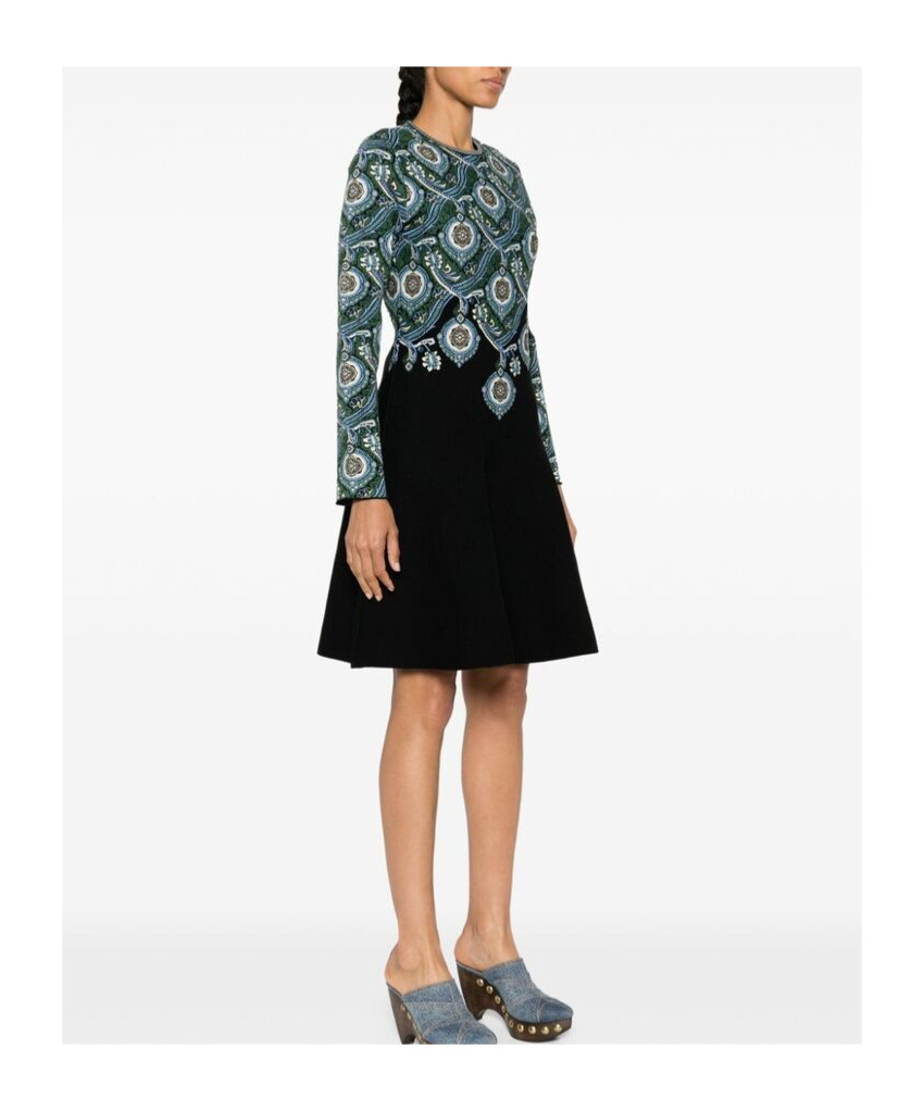 ETRO LONG-SLEEVED PRINTED DRESS 