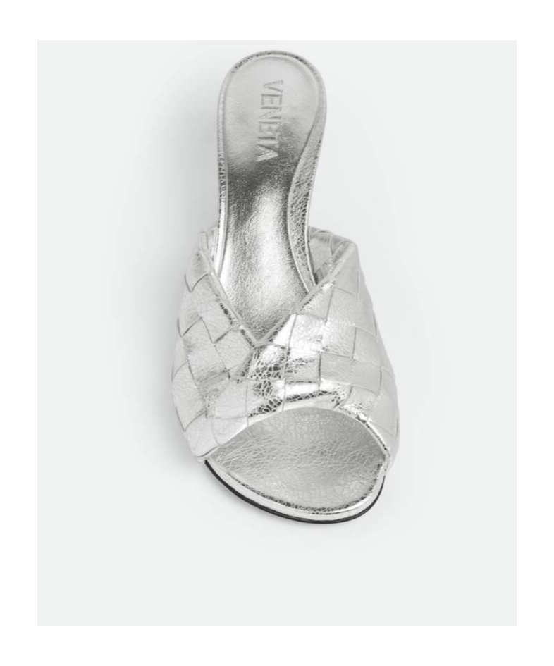 Bottega Veneta Open-toed High-heeled Sandals In Gray