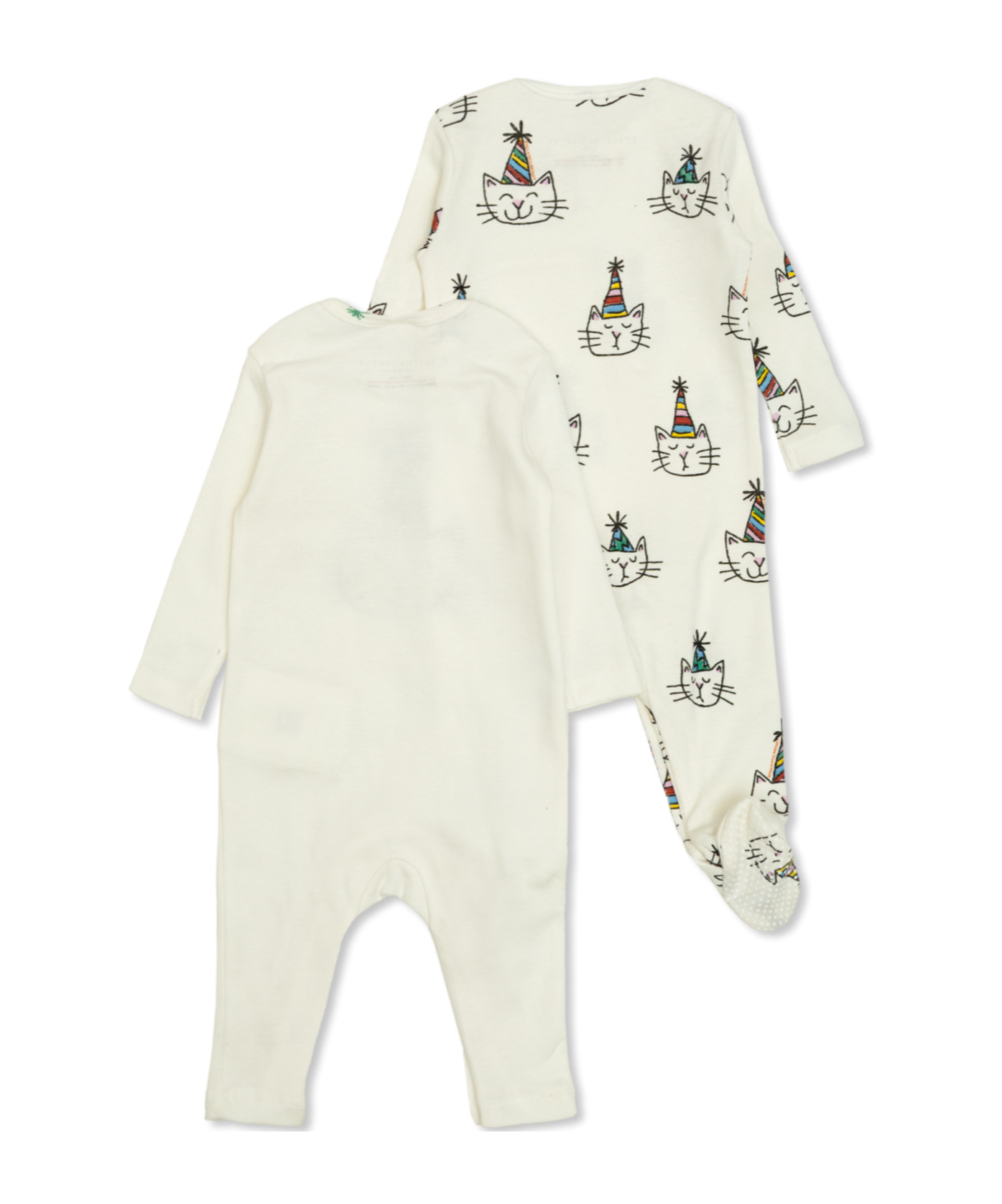 Stella Mccartney Long-sleeved Bodysuit Two-piece In White