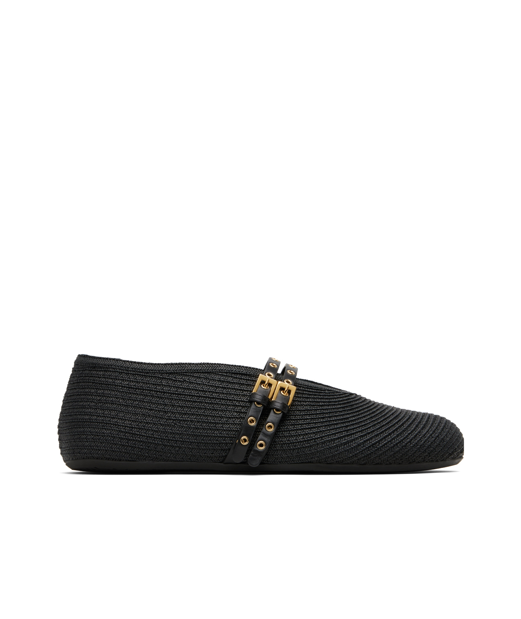 Alaïa Ballet Flats In Paper Straw
