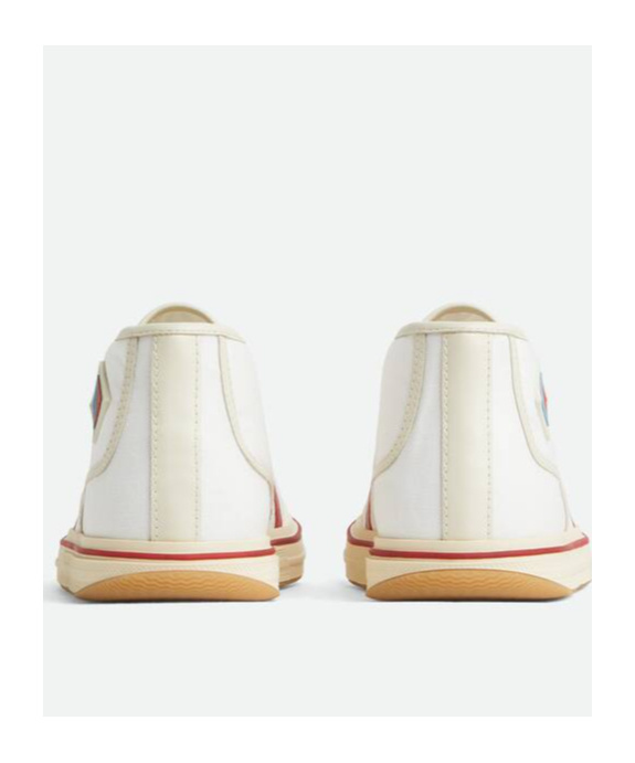 Bottega Veneta Men's Eliot Mid-top Sneakers In Neutral