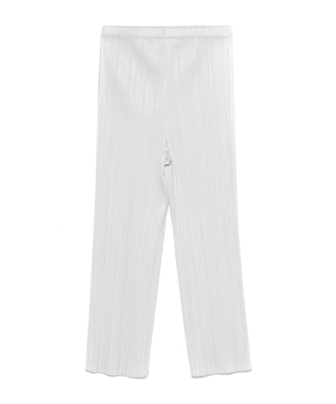 Issey Miyake Plissé-effect Trousers In White