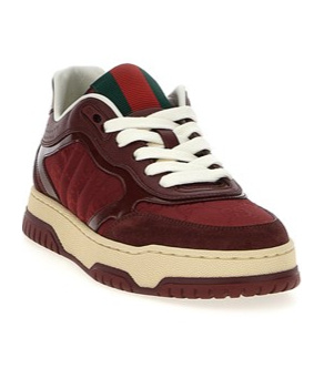 Shop Gucci ' Re-web' Sneakers In Red