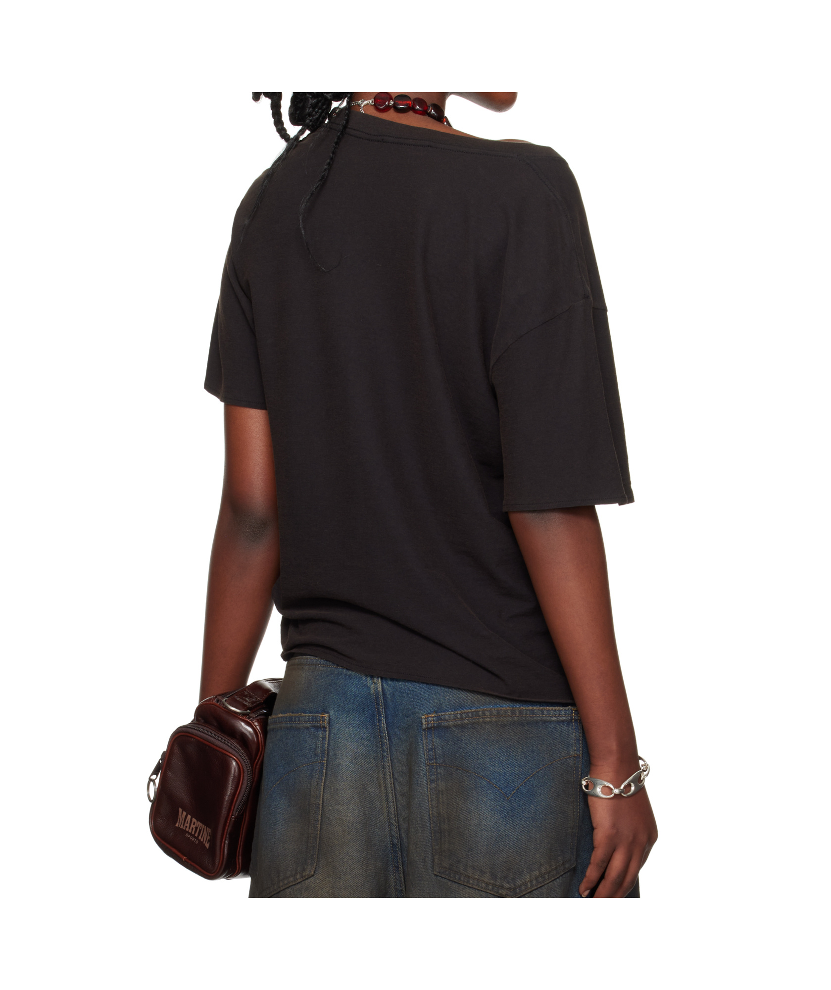 Lu'u Dan Slubby Jersey T-shirt In Black