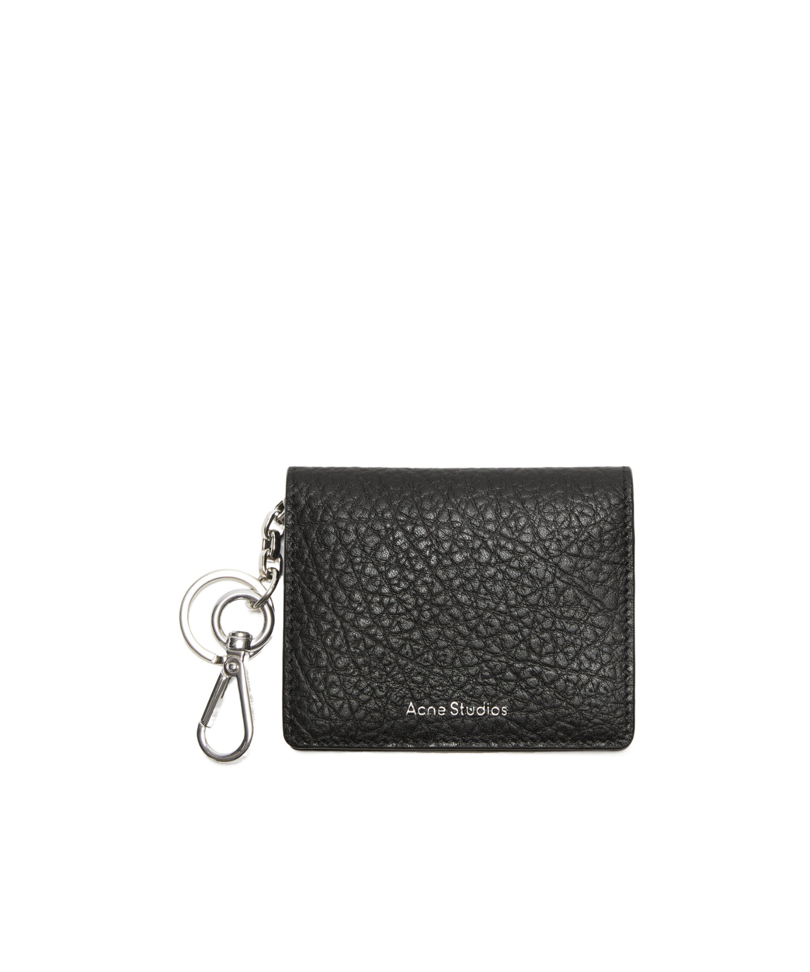 Acne Studios Folded Leather Wallet In Black