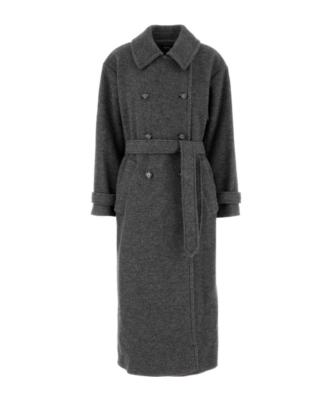 Apc Long-sleeved Coat In Black