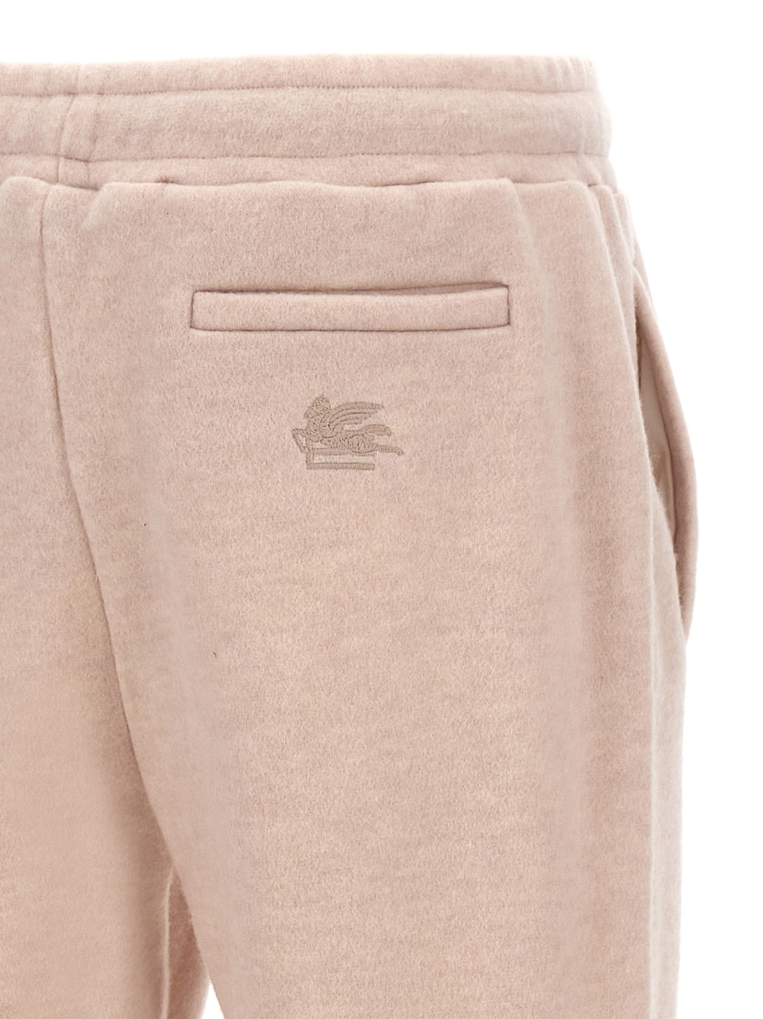 Etro Wool Joggers Elastic Waistband In Nude