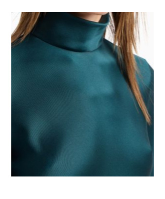 Giorgio Armani Silk Turtleneck Long-sleeve Blouse In Blue