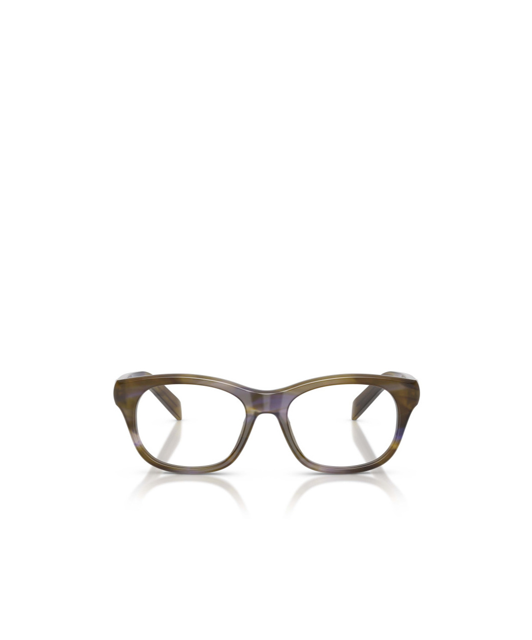 Prada Full Frame Plain Mirror In Brown