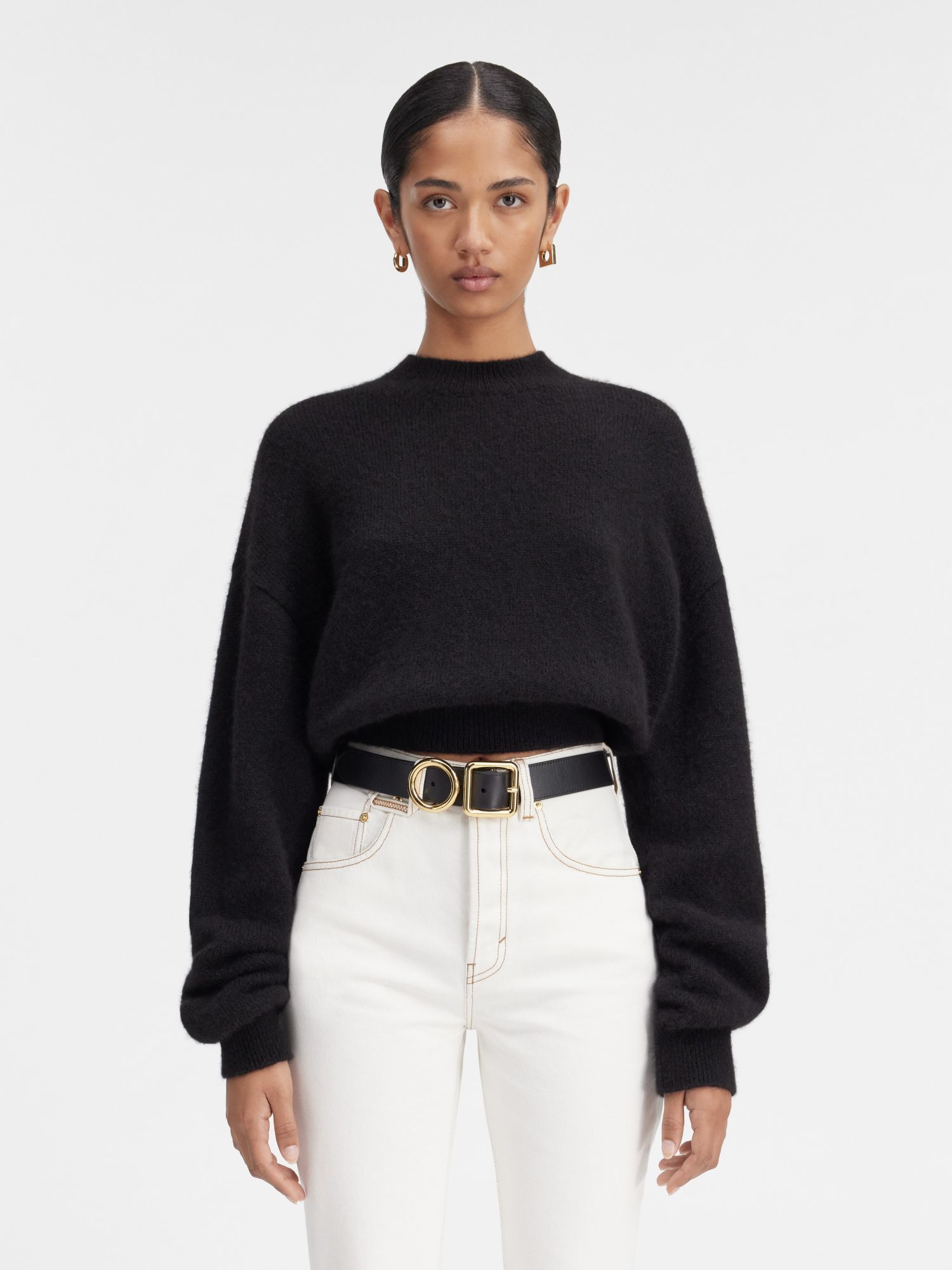 Jacquemus Logo Sweater In Black