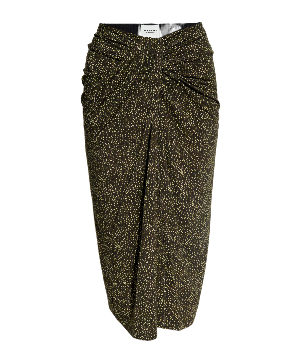 Isabel Marant Étoile Spot-print Midi Skirt In Black