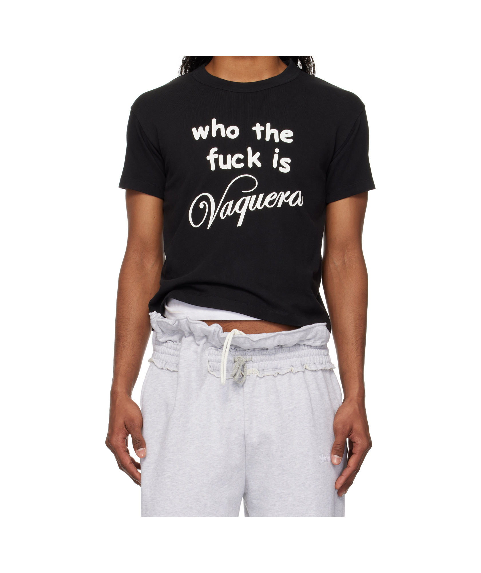 Vaquera Who Tf T-shirt In Black