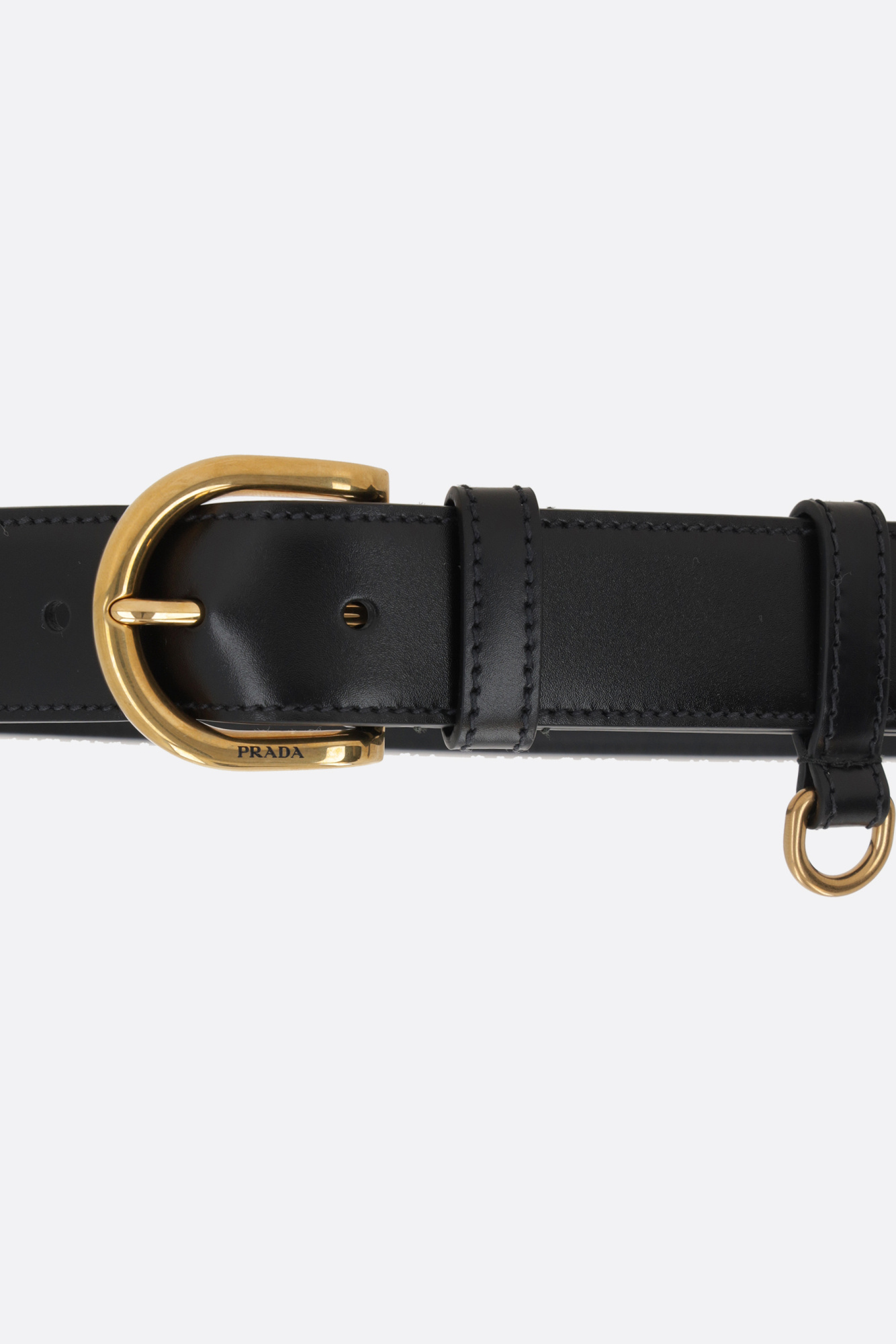 Prada Buckle Belt In Black
