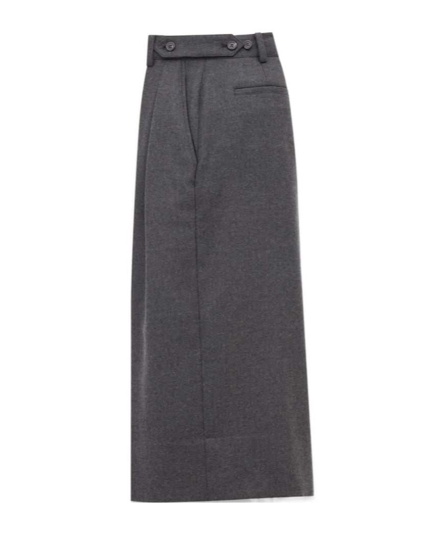 Saint Laurent Pleated Trousers In Black