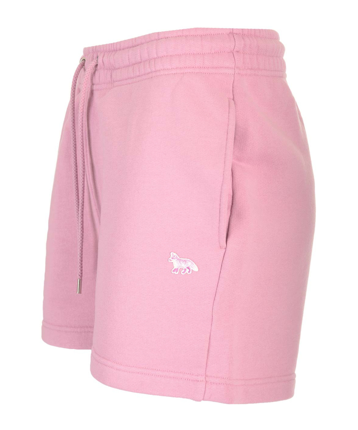 Shop Maison Kitsuné Baby Fox Drawstring Shorts In Pink