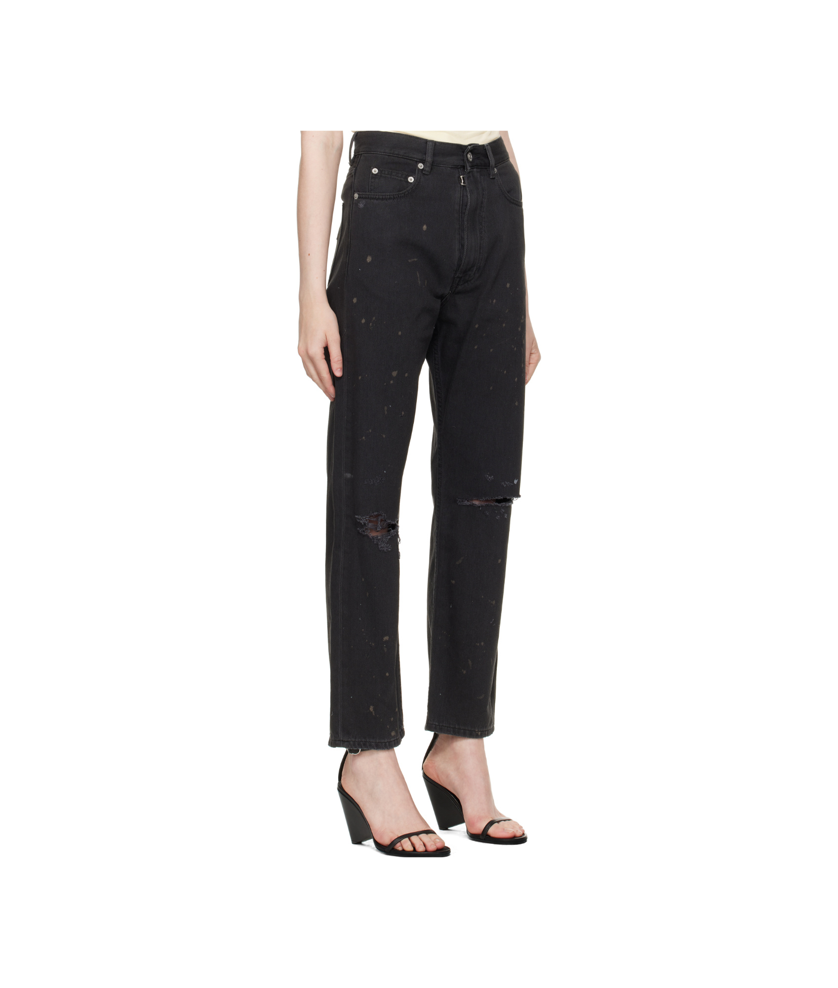Shop Mm6 Maison Margiela Distressed Jeans
