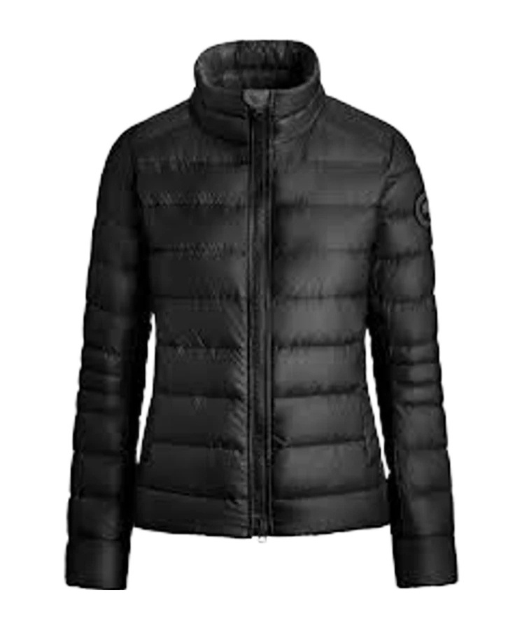 Canada Goose Stand-up Collar Cotton Coat In Black