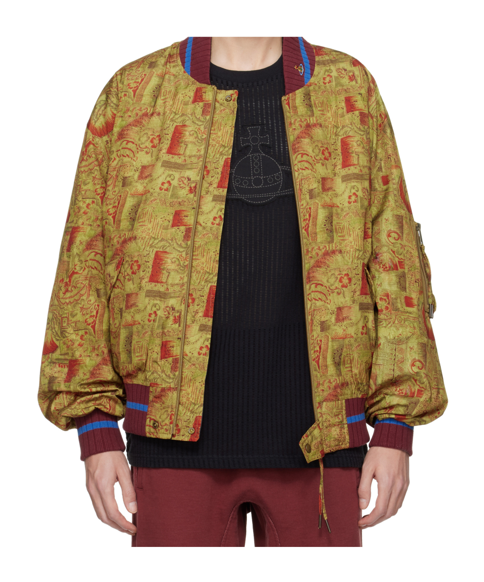 Vivienne Westwood Yellow Bernardo Reversible Bomber Jacket In Yellow