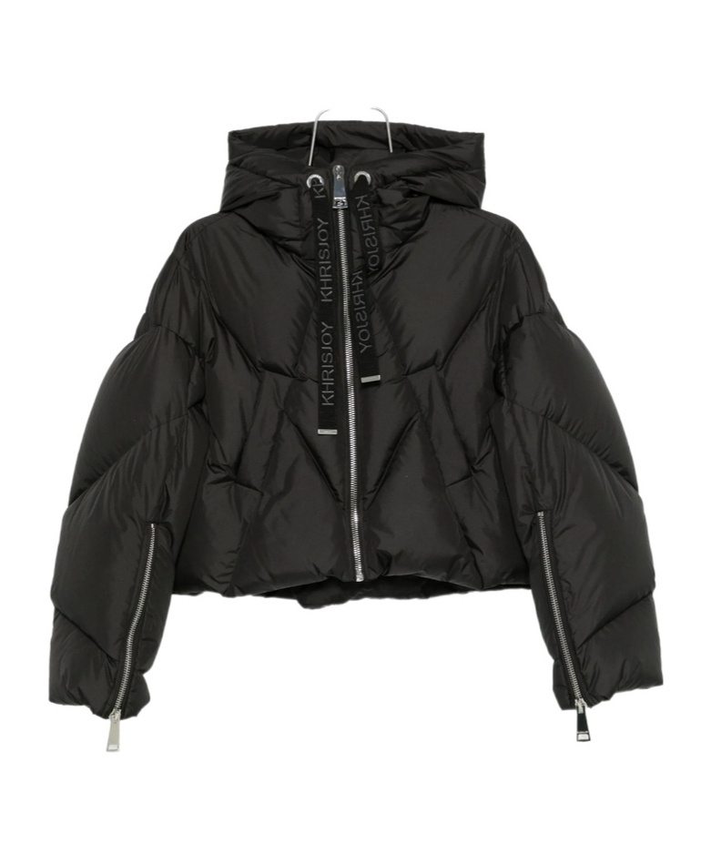 Khrisjoy Hooded Cotton Jacket In Black