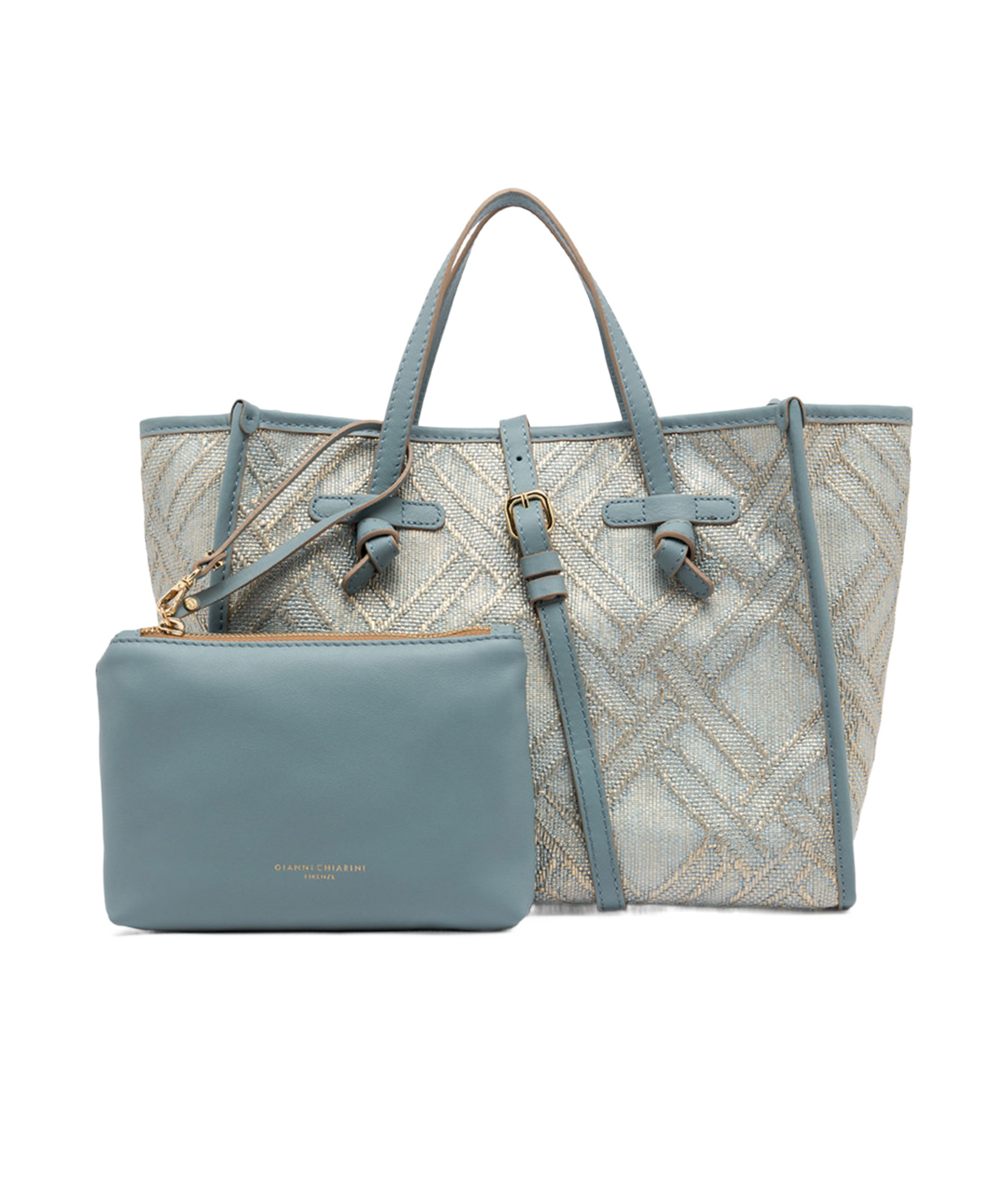 Gianni Chiarini Double-handle Tote Bag In Gray
