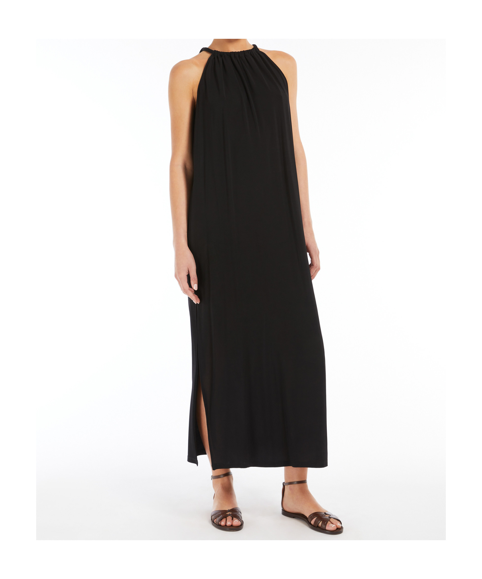 Shop Max Mara Flowing Viscose Jersey Dress