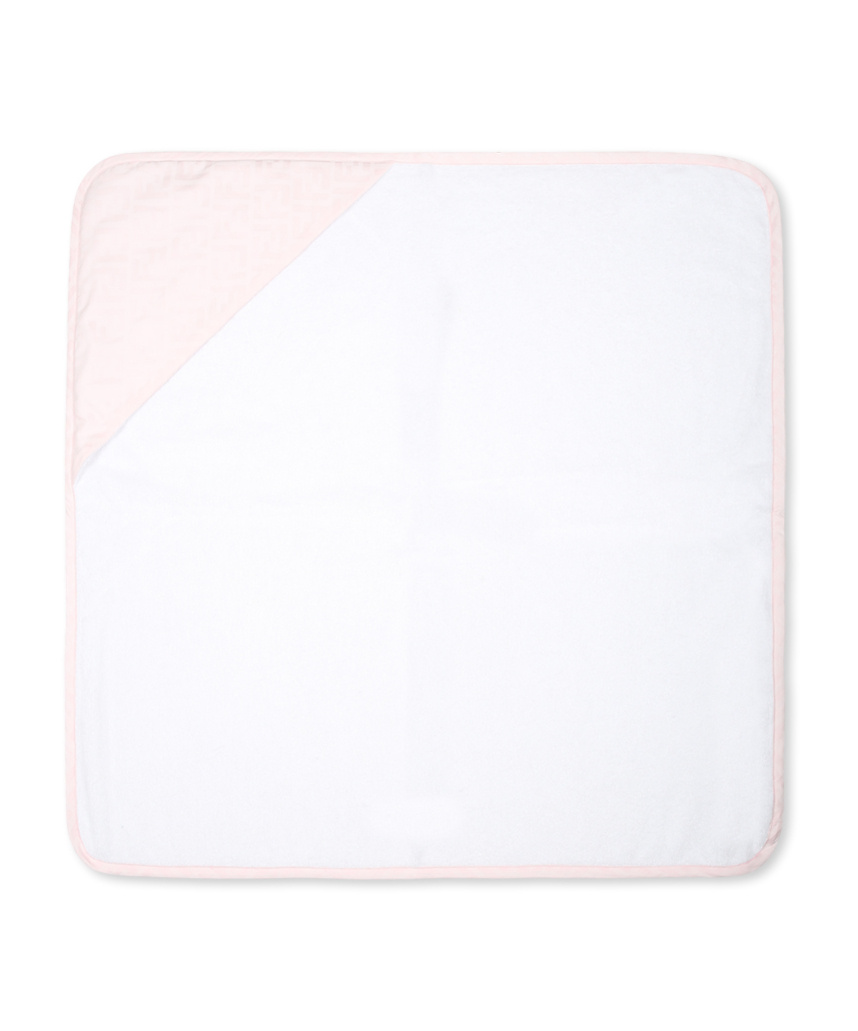 Fendi Double F Pattern Bathrobe And Towel Set In White