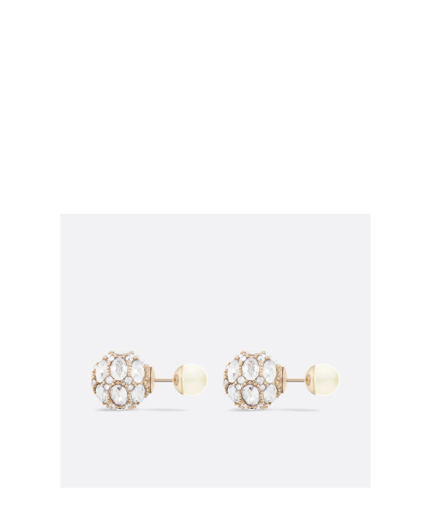 Shop Dior Tribales Earrings In White