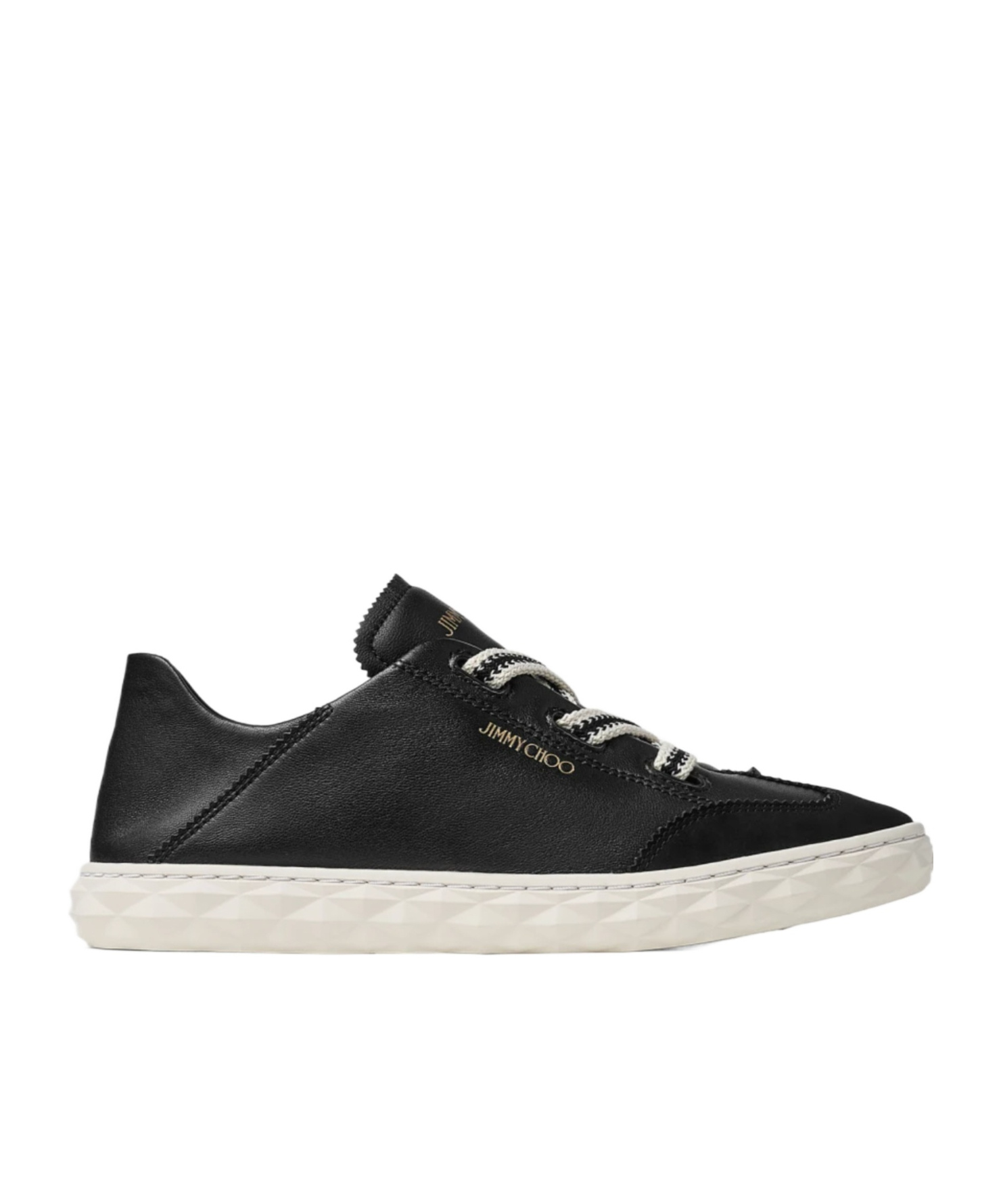 Jimmy Choo Lace-up Sneakers In Black