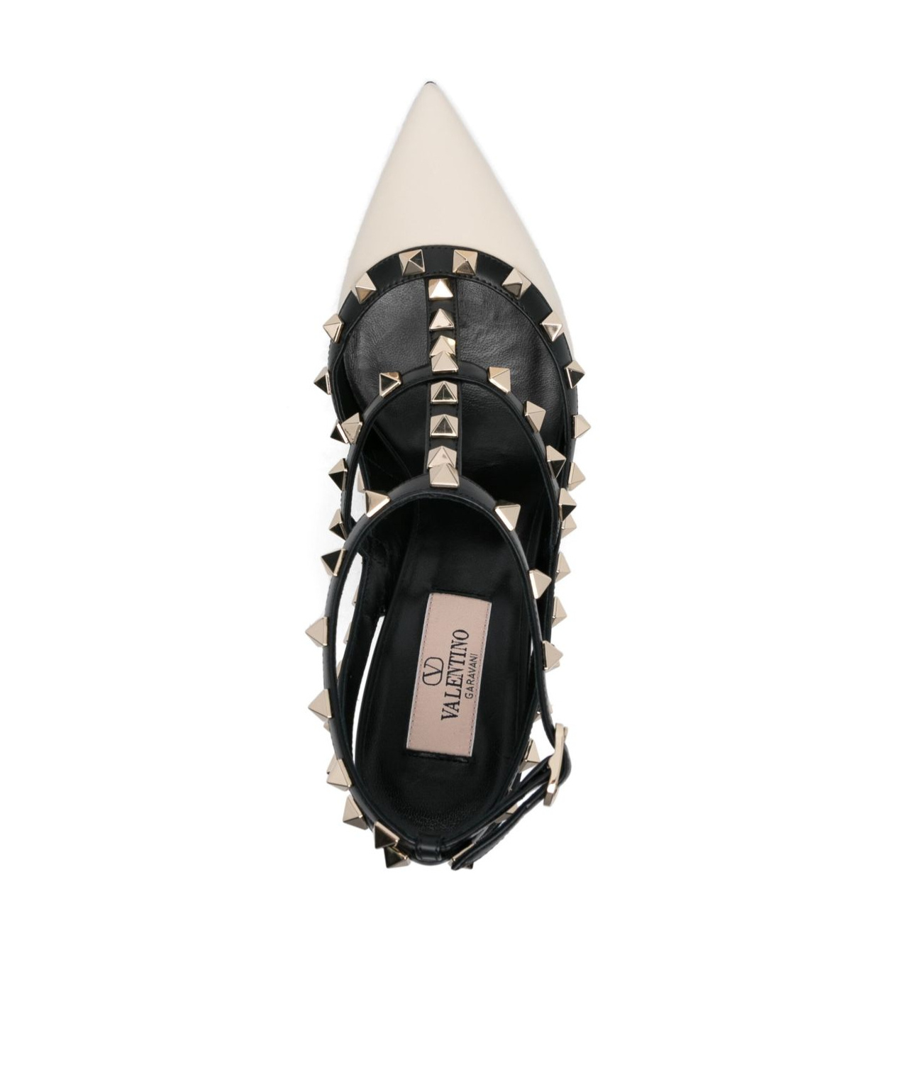 Valentino Rockstud 110 Leather Pumps In Black