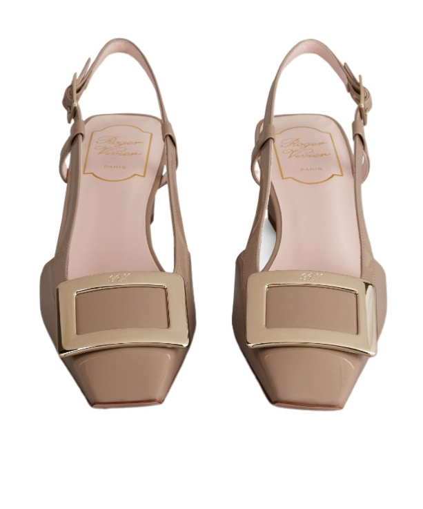 Roger Vivier Belle Vivier High-heeled Sandals In Brown