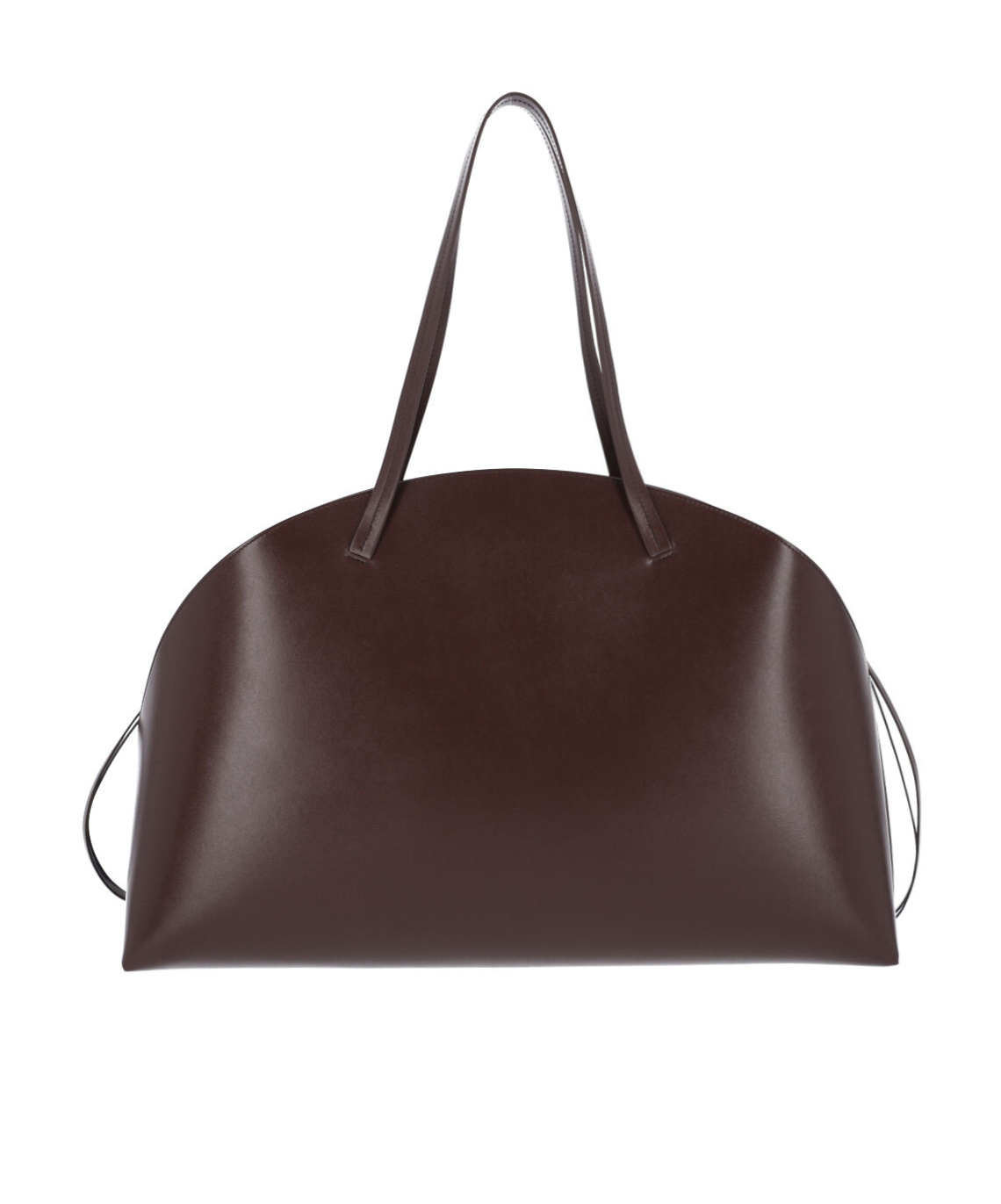 Jil Sander Logo Printed Drawstring Shoulder Bag In Brown
