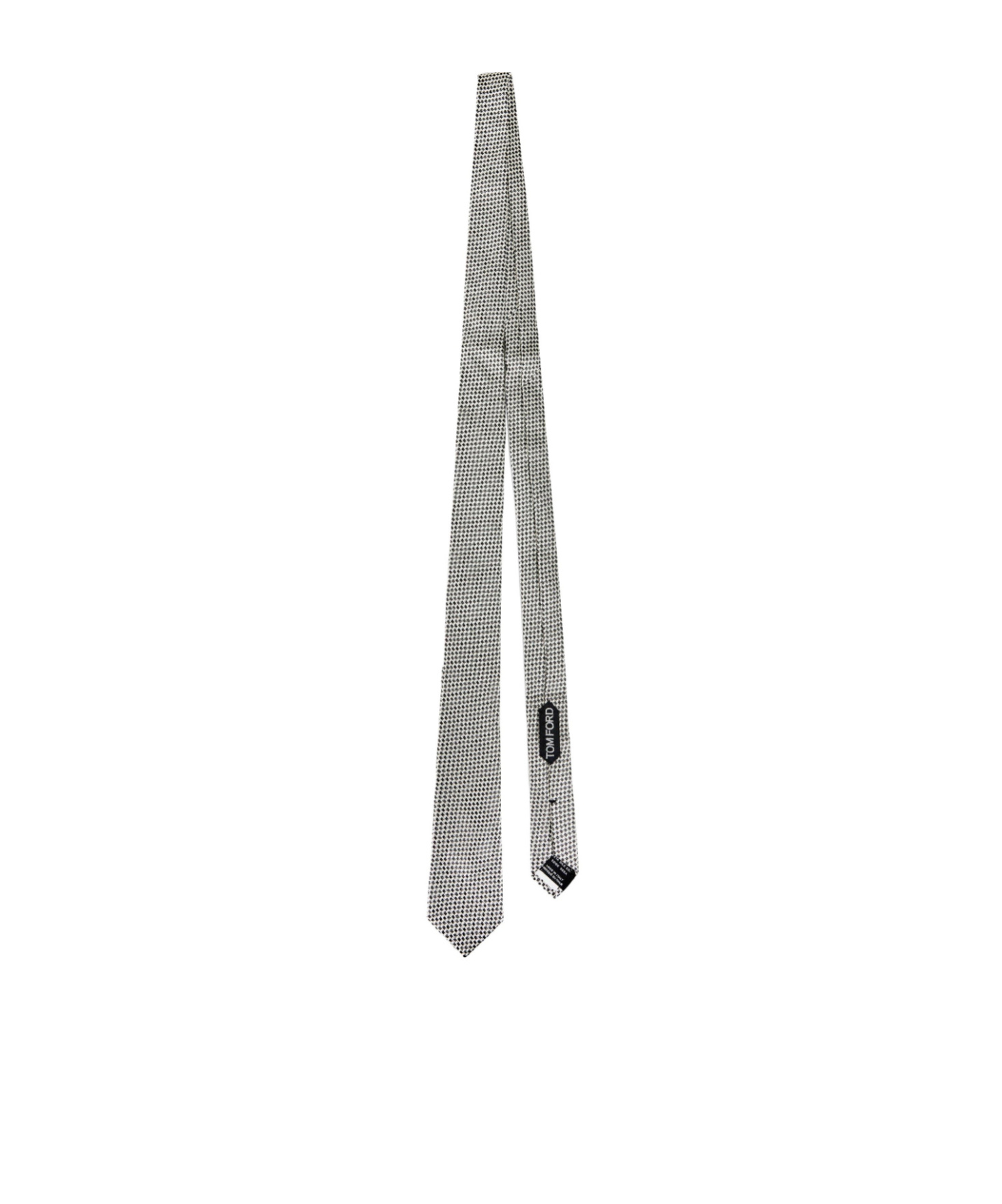 Tom Ford Thin-striped Narrow Tie In Gray
