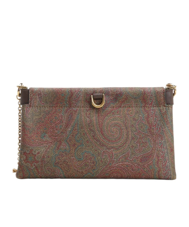 Etro Talk Mini Clutch Bag In Brown