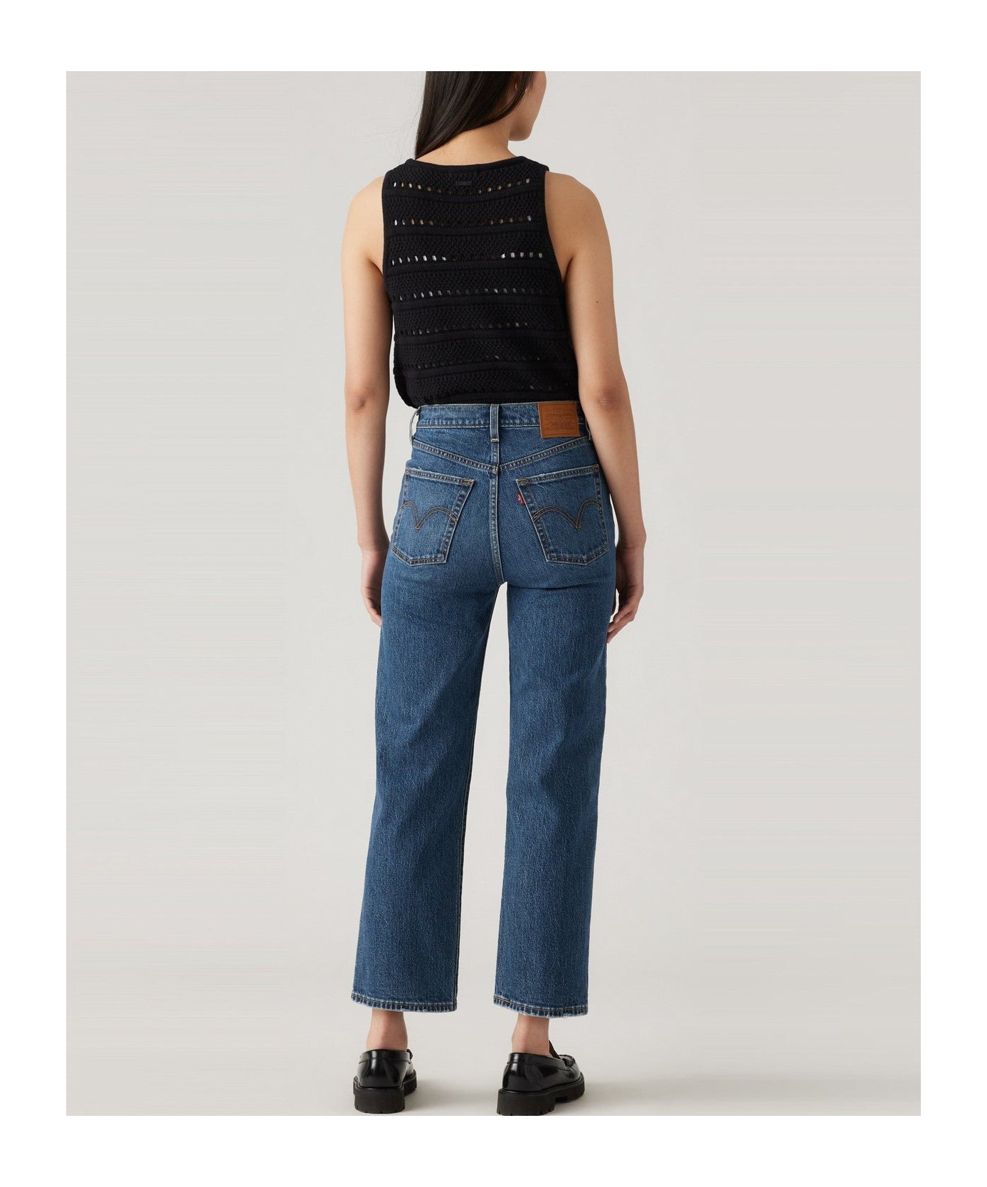 Levi's Straight Nine-quarter Jeans In Blue