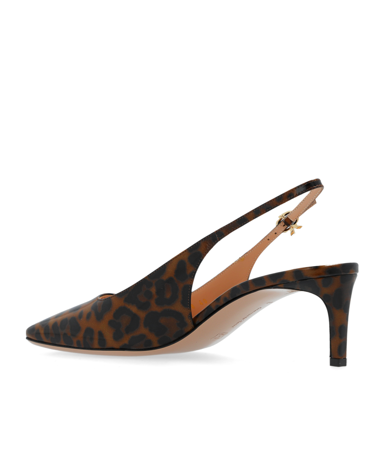 Gianvito Rossi Christina Sling 55mm Animal-print Pumps In Black