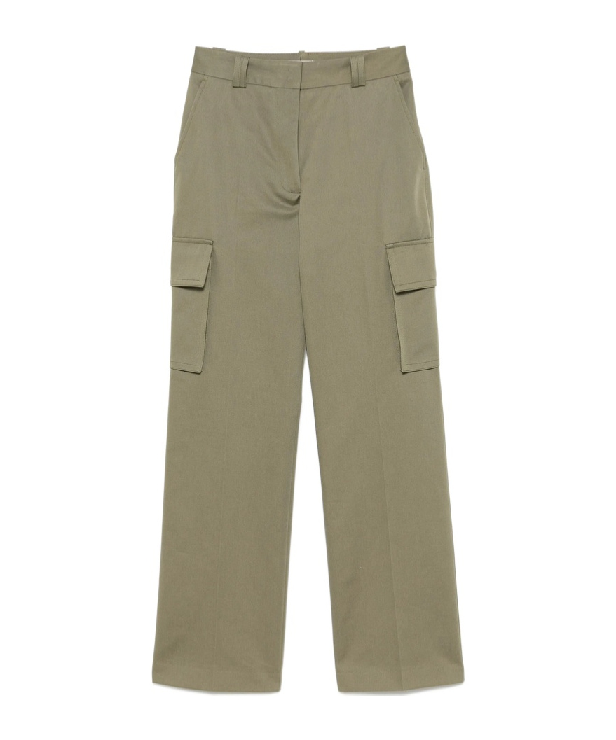 Shop Anine Bing Dayton Cargo Trousers In Gray