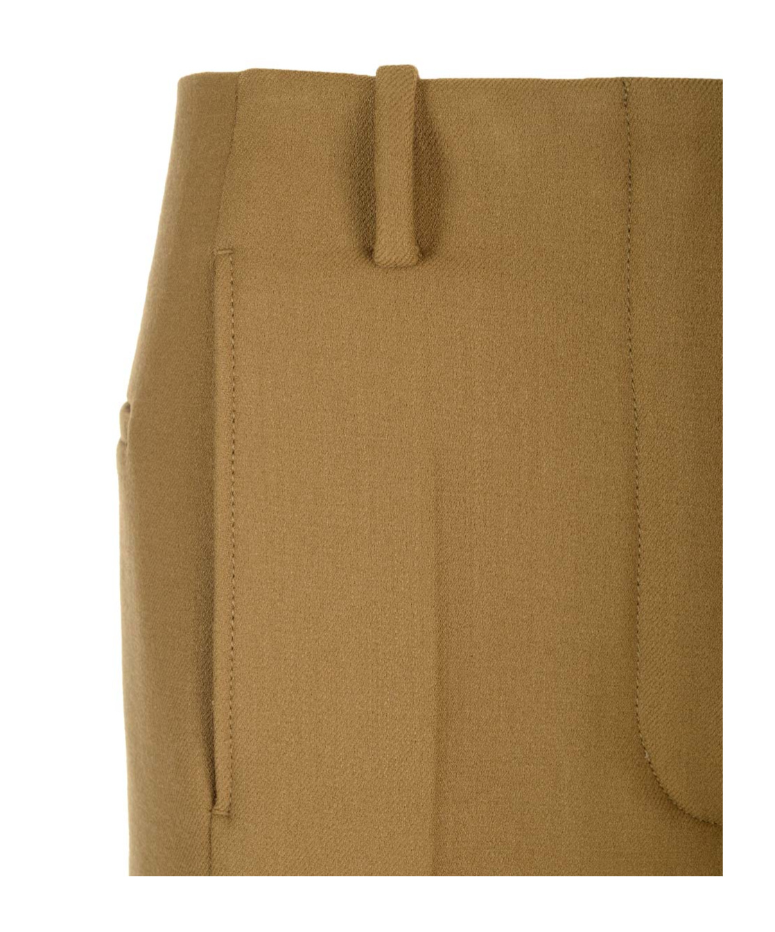 Tory Burch Pressed-crease Wool-blend Tailored Trousers In Brown