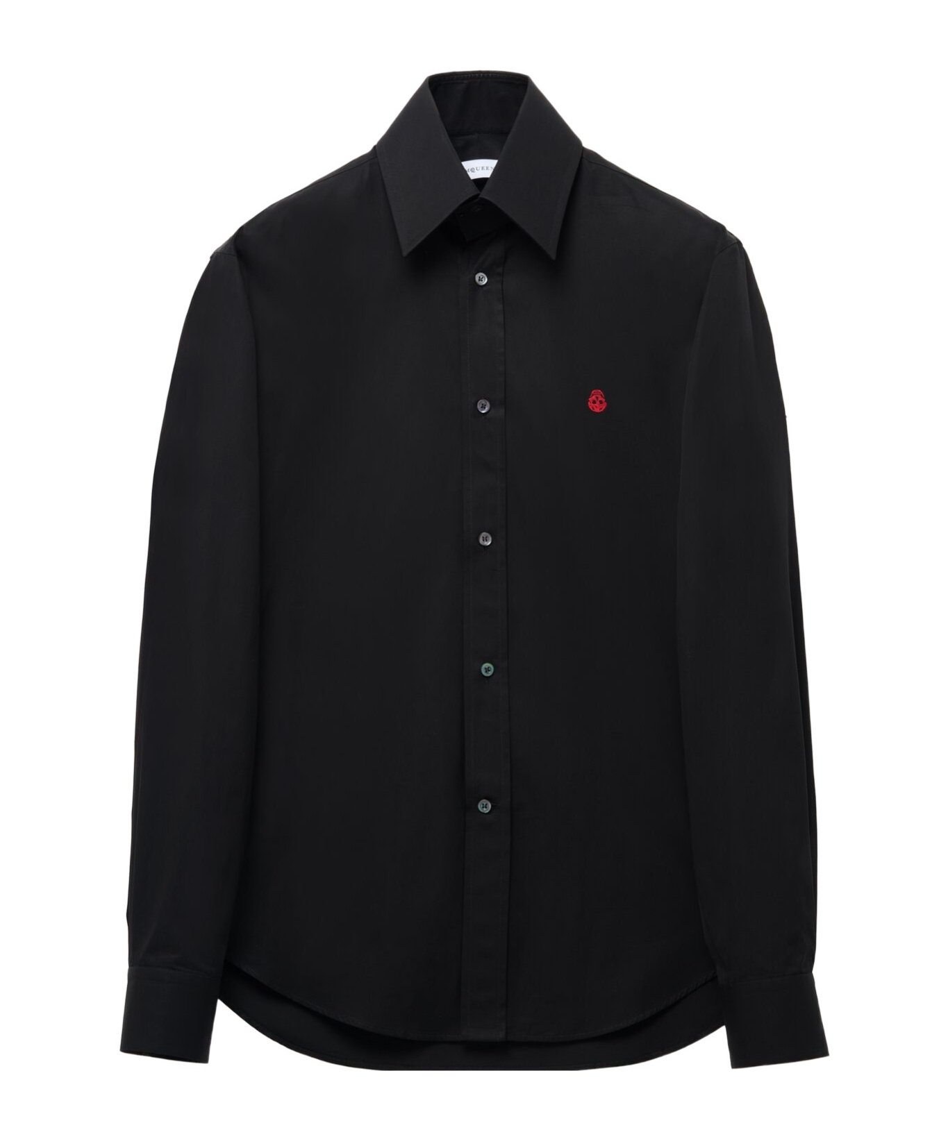 Alexander Mcqueen Long-sleeved Shirt In Black